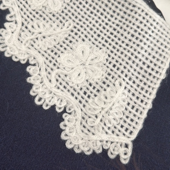 Zara Short Sleeve Bow Sweater, Navy - Picture 5 of 6